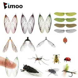 Bimoo Pre Cut realistico ala di insetto materiale per la costruzione di mosche Stonefly Mayfly coccinella vespa cicala bottiglia mosca per esca da pesca alla trota