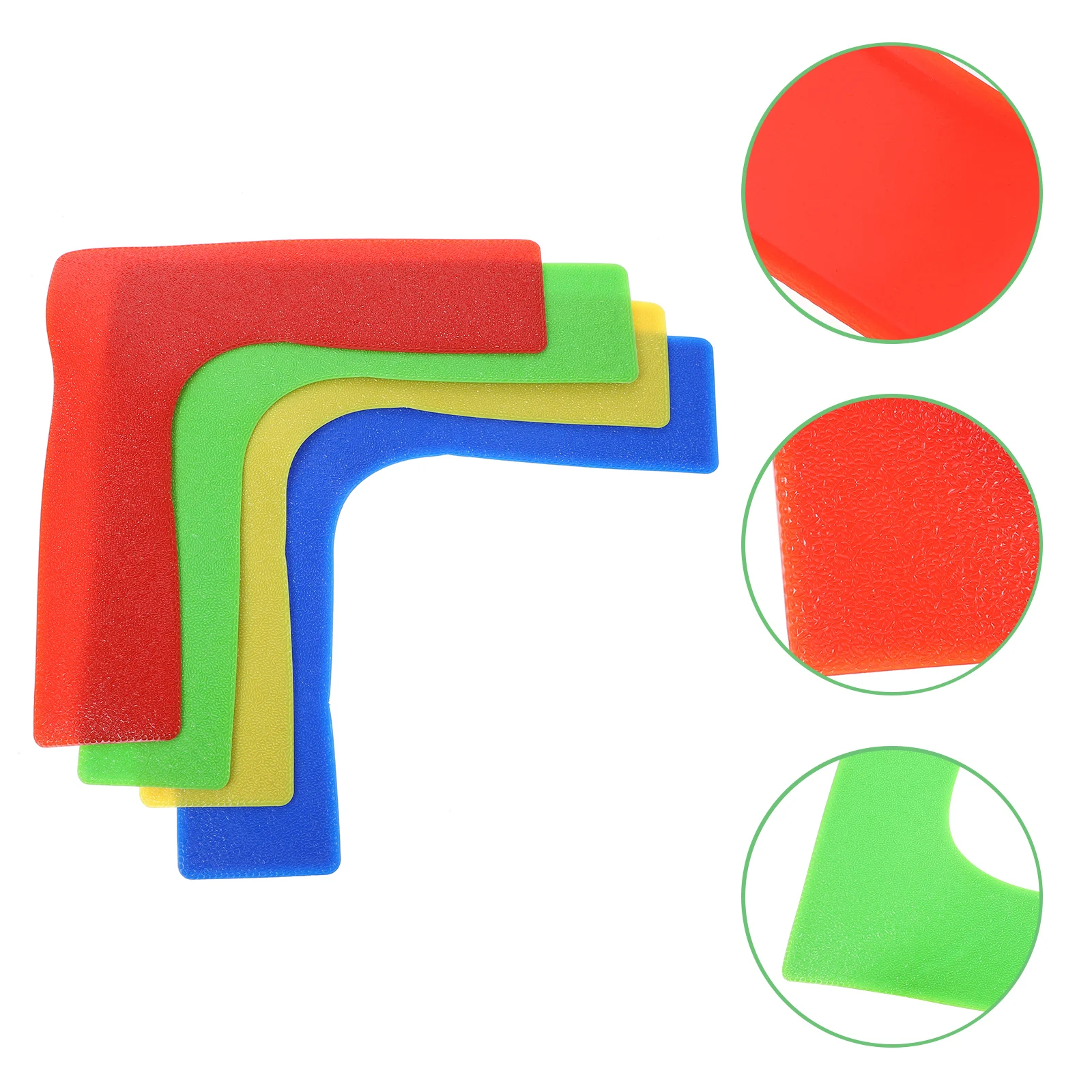 

8 Pcs Tennis Court Line Markers Bright Color High Visibility Ground Sticker Sports Supplies Eco PVC Anti Skid Ideal Indoor