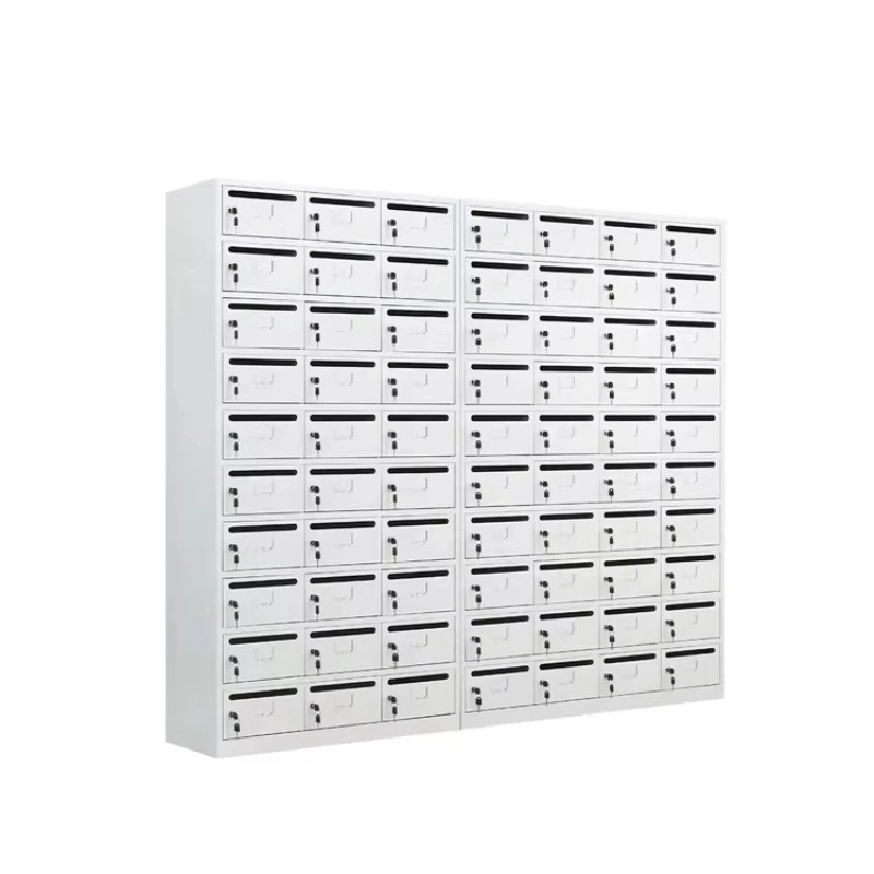 Steel mailbox, password lock, key lock, community letter box, stainless steel indoor and outdoor letter box, envelope cabinet