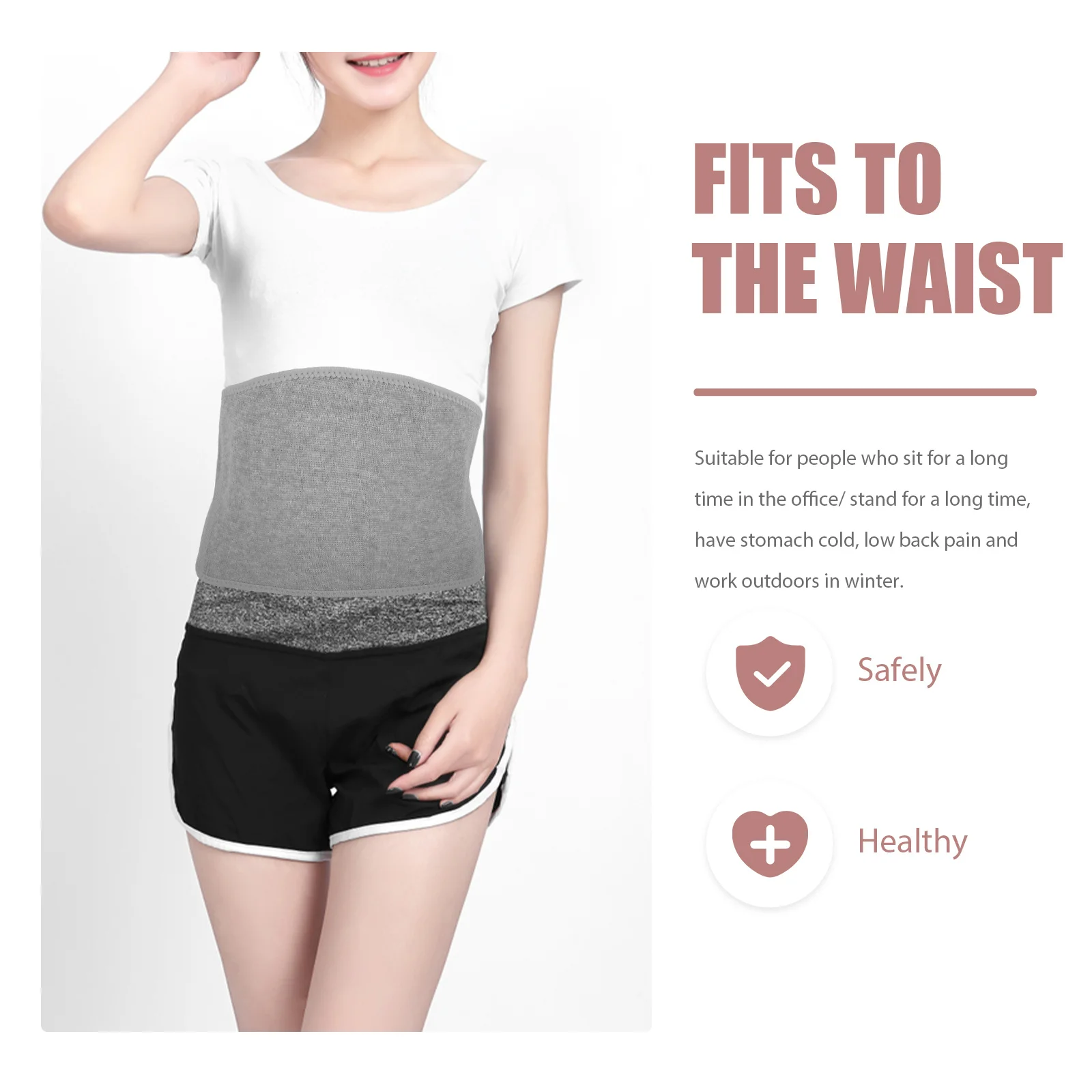 

1Pcs Waist Support Belt Breathable Cotton Lumbar Brace Protective Wrap Relieve Menstrual Sedentary Low Back Pain
