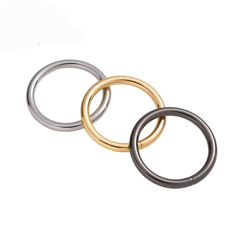 

Metal Plated non-Welded 25mm gold O Rings adjustable ring clip buckles Hooks for handbag back