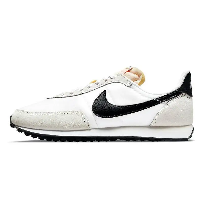 Nike-zapatillas Nike Waffle Trainer 2 para mujer, zapatos blancos y negros, DA8291-100