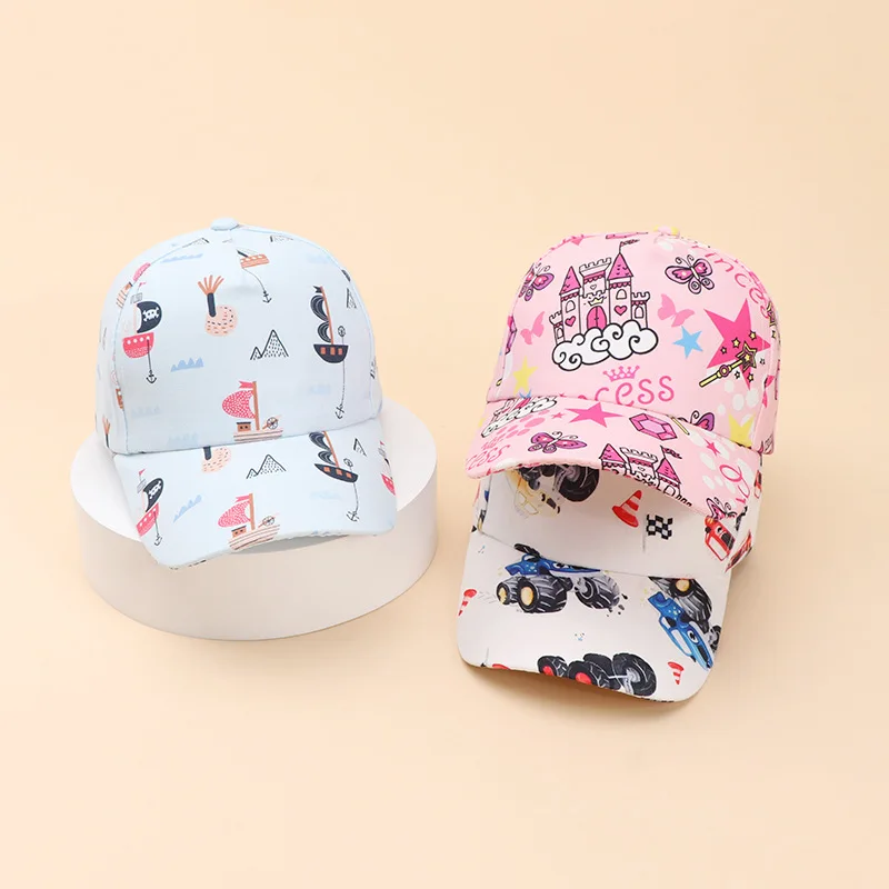 Fashion Print Children Baseball Hat Graffiti Kids Duck Tongu