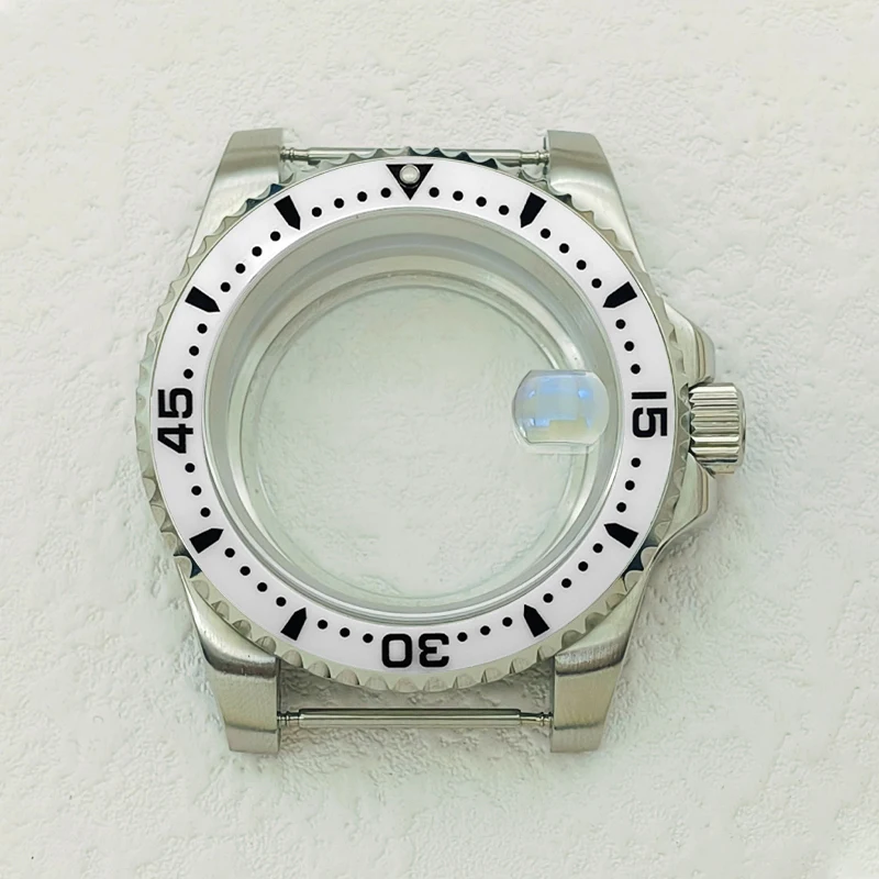 

40mm SUB Case Sapphire Crystal Glass Transparent Back Cover Fits NH35 NH36 7S 4R35 Movement Men's Dive Watch Cases Replacement