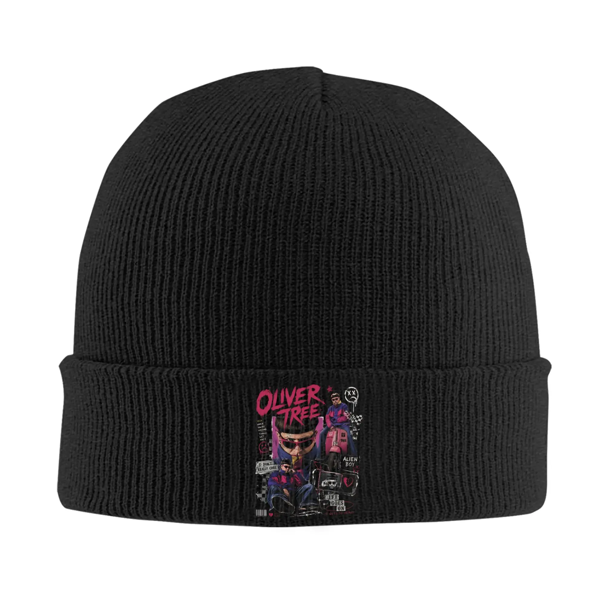 RIP Oliver Tree Memorial Knitted Hat for Women Men Beanie Autumn Winter Hats Acrylic  Warm Melon Cap