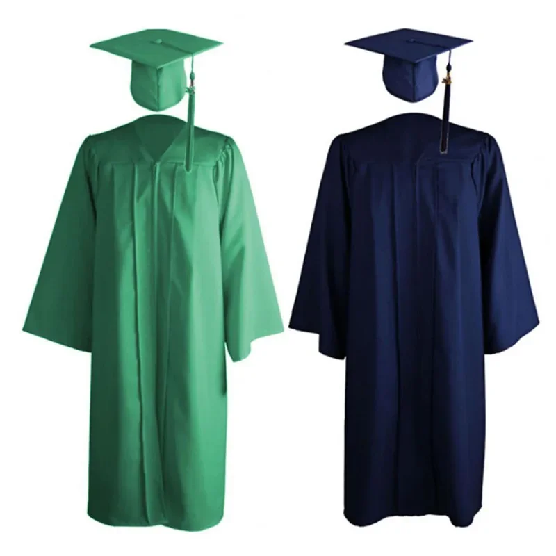 Vestido de graduação para adultos, Vestido tecido novo, Vestido de bacharel, Vestido universitário, Escola vestido, 2024