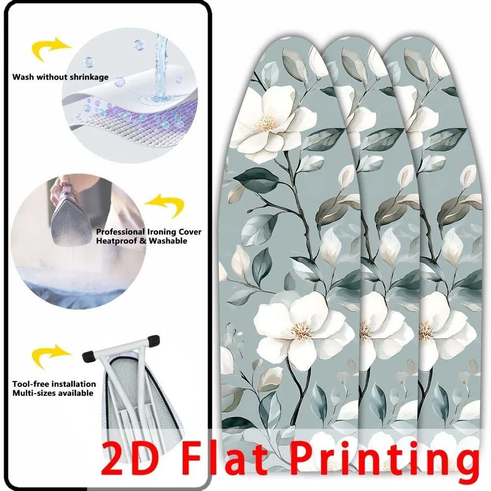 Durable Ironing Board Cover Heat-resistant Thickened Ironing Board Cloth Printed 45*140cm Ironing Board Pad Ironing Table
