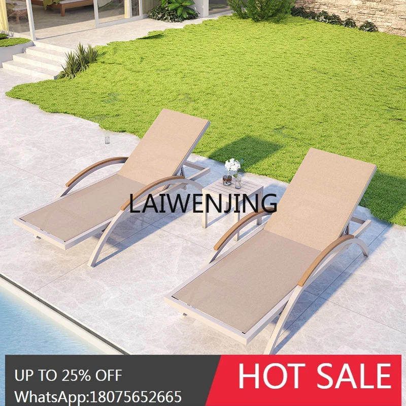 LYN outdoor bed leisure beach chair bed and breakfast courtyard sun room seaside lounge chair
