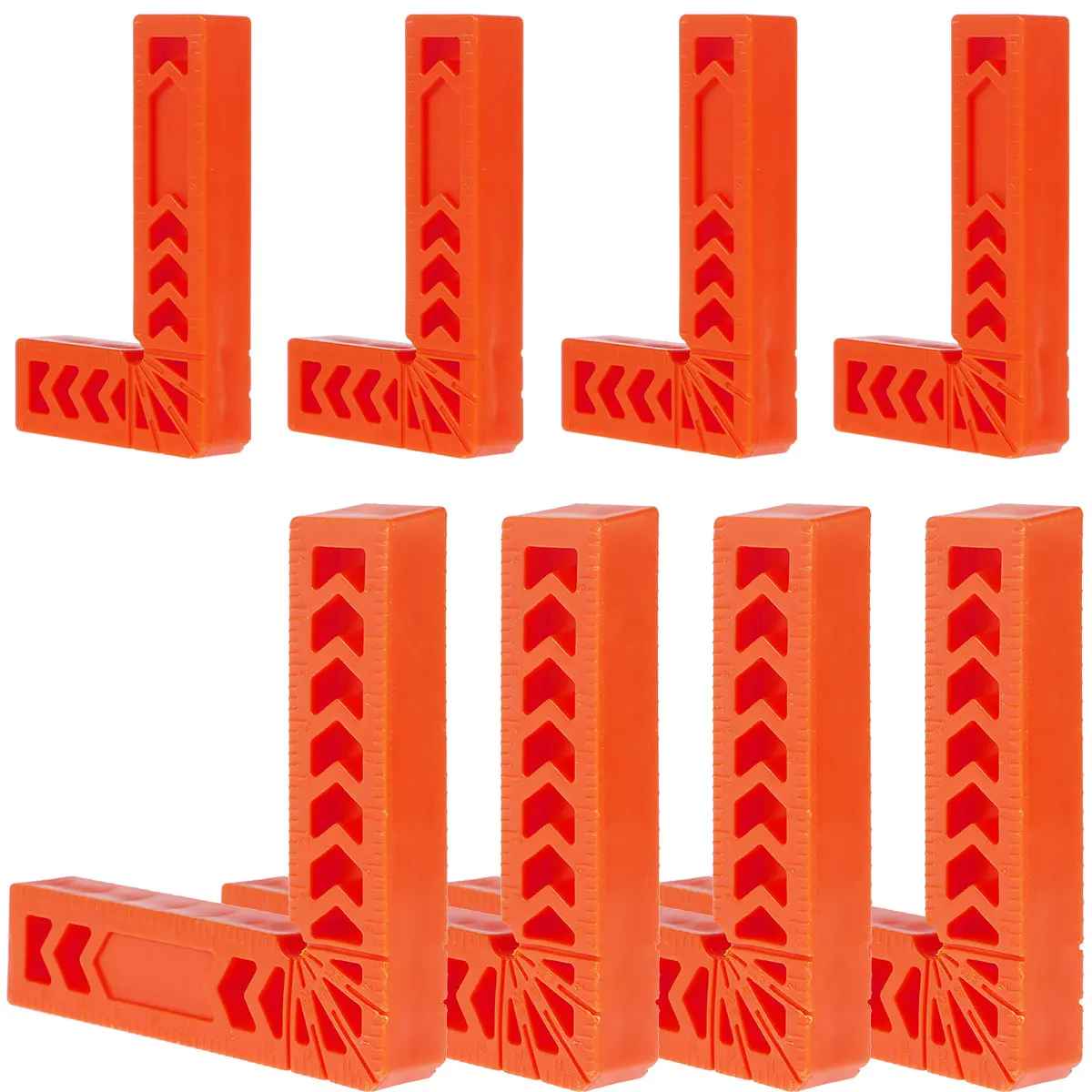 

8Pcs Positioning Squares For Woodworking, 90 Degree Corner Right Angle Clamps 4 Inch/3Inch Carpenter Corner Clamping Square Tool