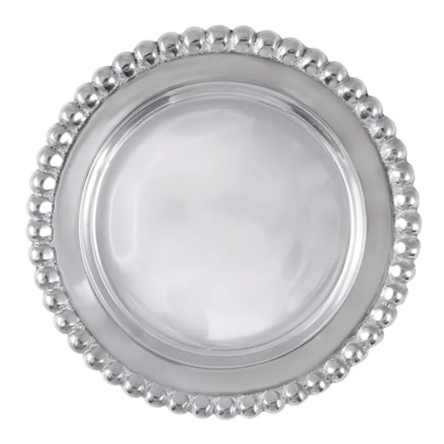 

Бусинные подставки для вина SILVER BRILLANTE, барные принадлежности, тарелки и подставки для вина из переработанного литого алюминия, ручная работа, Мексика