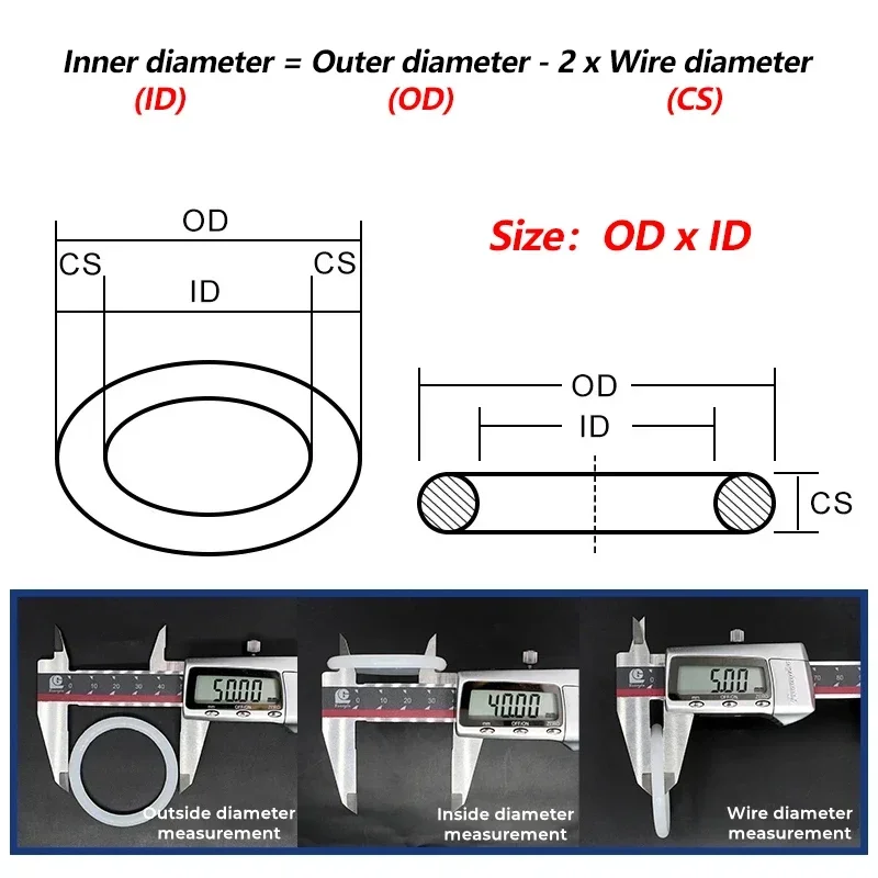 10pcs White Food Grade VMQ O Ring Gasket Thickness Sealing Waterproof Washer Round O Shape Silicone Ring 2/3/4mm OD 5mm - 150mm