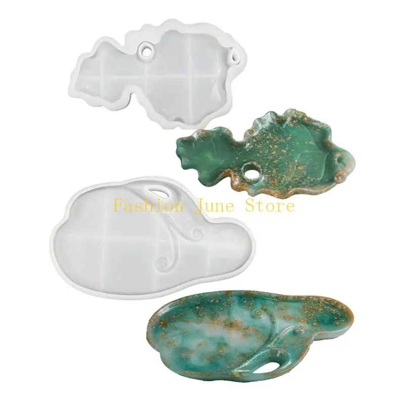 N5KA Easy to Use Irregular Plate Mold for Beginners and Craft Enthusiasts Jewelry Storage Tray Making Mould Home Decoration