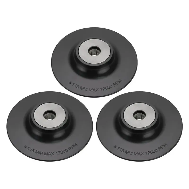 

AT14 3Pcs Plastic Angle Grinder Backing Pad Compatible With M14 Internal Thread Disc Sander Angle Grinder Diameter