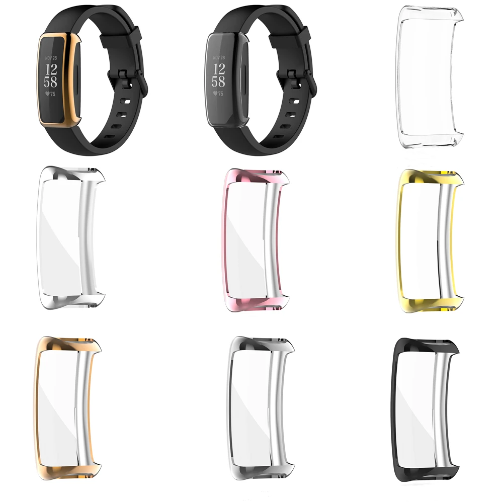 Soft Slim Protection Case Cover For Fitbit Inspire 3 Watch Cases TPU Screen Protector Shell Bezel Frame Bumper For Inspire3