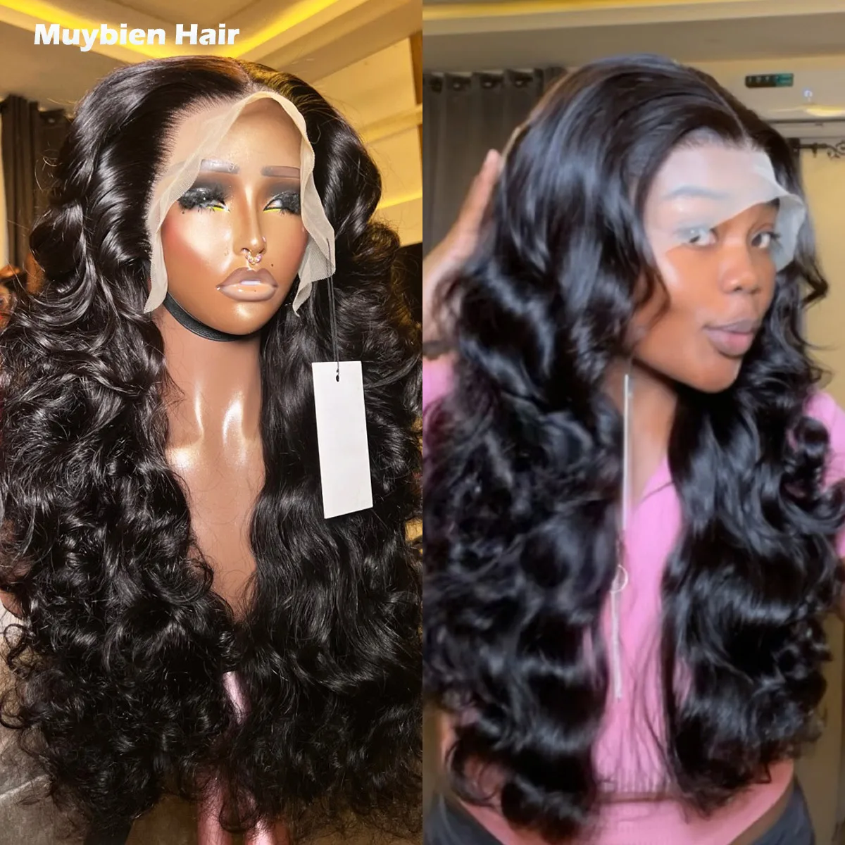 

450 High Density Glueless Wigs Loose Body Wave 13x6 HD Lace Front Wig Human Hair 13x4/360 HD Lace Bouncy Curly Wigs for Woman