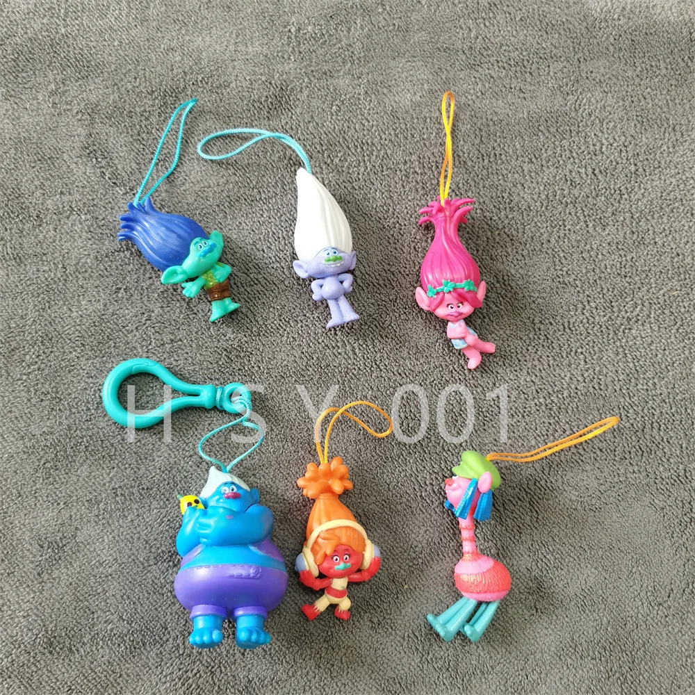 6 pezzi/set elfo magico per capelli brutto bambino Troll Blanche principessa bambola modello giocattolo pendente