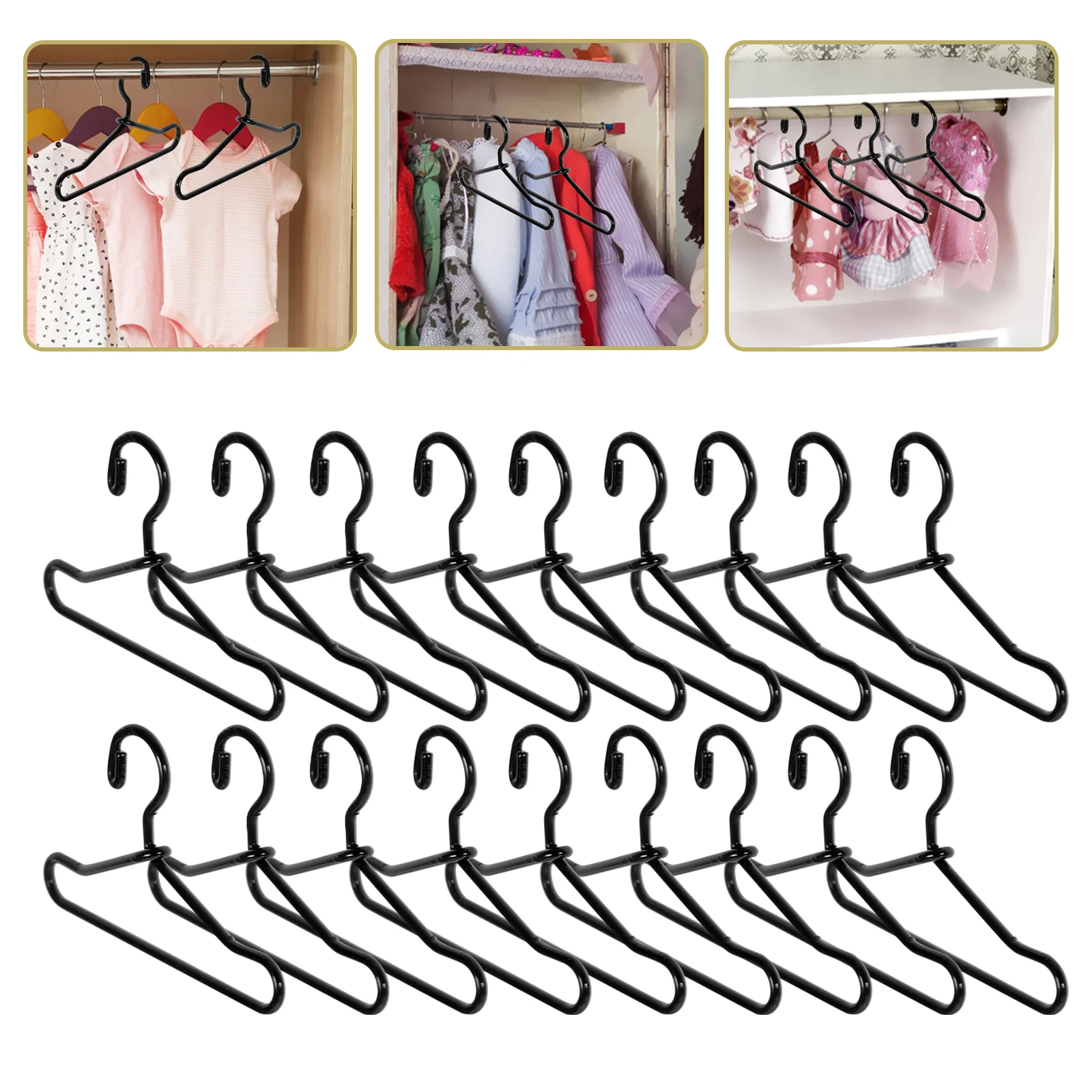 

20 Pcs 40mm Metal Color Mini Baby Rag Small Clothes Hanger House Miniature Hangers Suit Iron for Decors Simulated