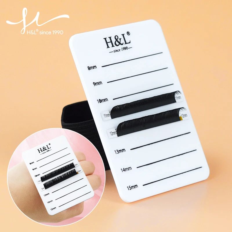 Fake Eyelash Tray Strip Stand Individual Eyelash Extensions Hand Plate Eye Lash Grafting Stand Palette Makeup Tool 8-15mm