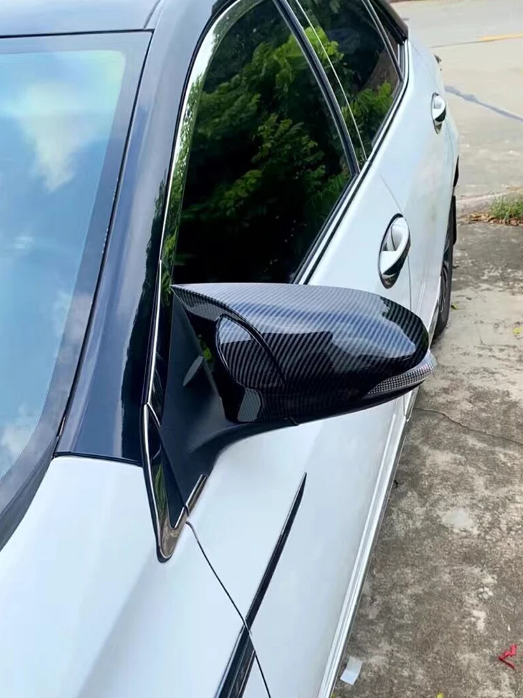 

Car Styling For Toyota Corolla 2009-2013 Door Side Wing Rearview Mirror Cover Caps Shell With OX Horn Trim Auto Accessories