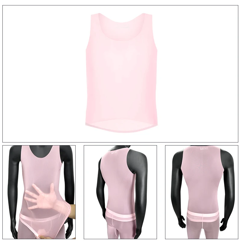 Camada base de ciclismo trasparente top roupa interior riflettente branco camisa ciclismo esporte colete masculino canottiera seca