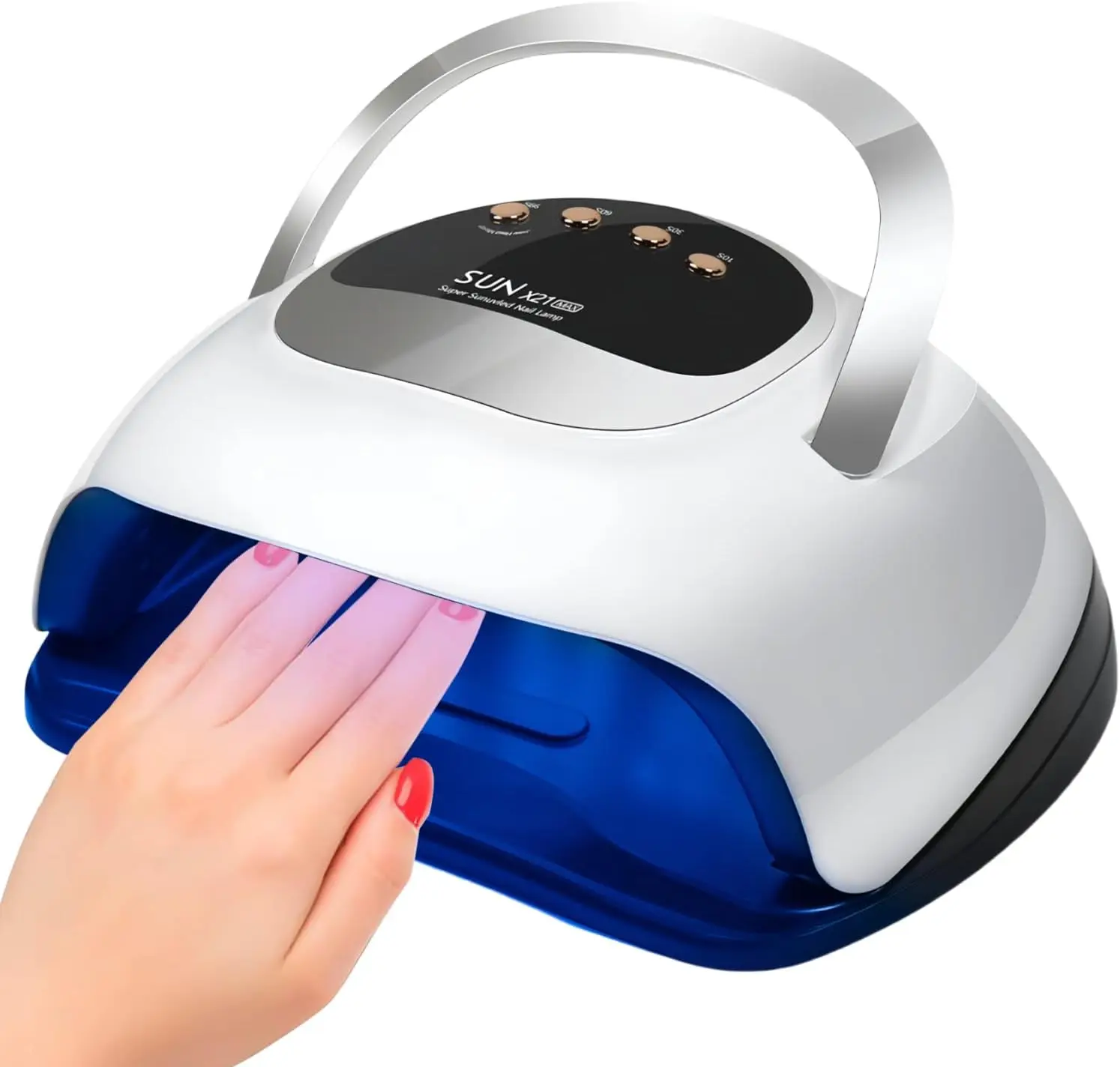 Lampe à ongles UV LED 72 perles 320W avec minuterie et capteur, sèche-vernis professionnel