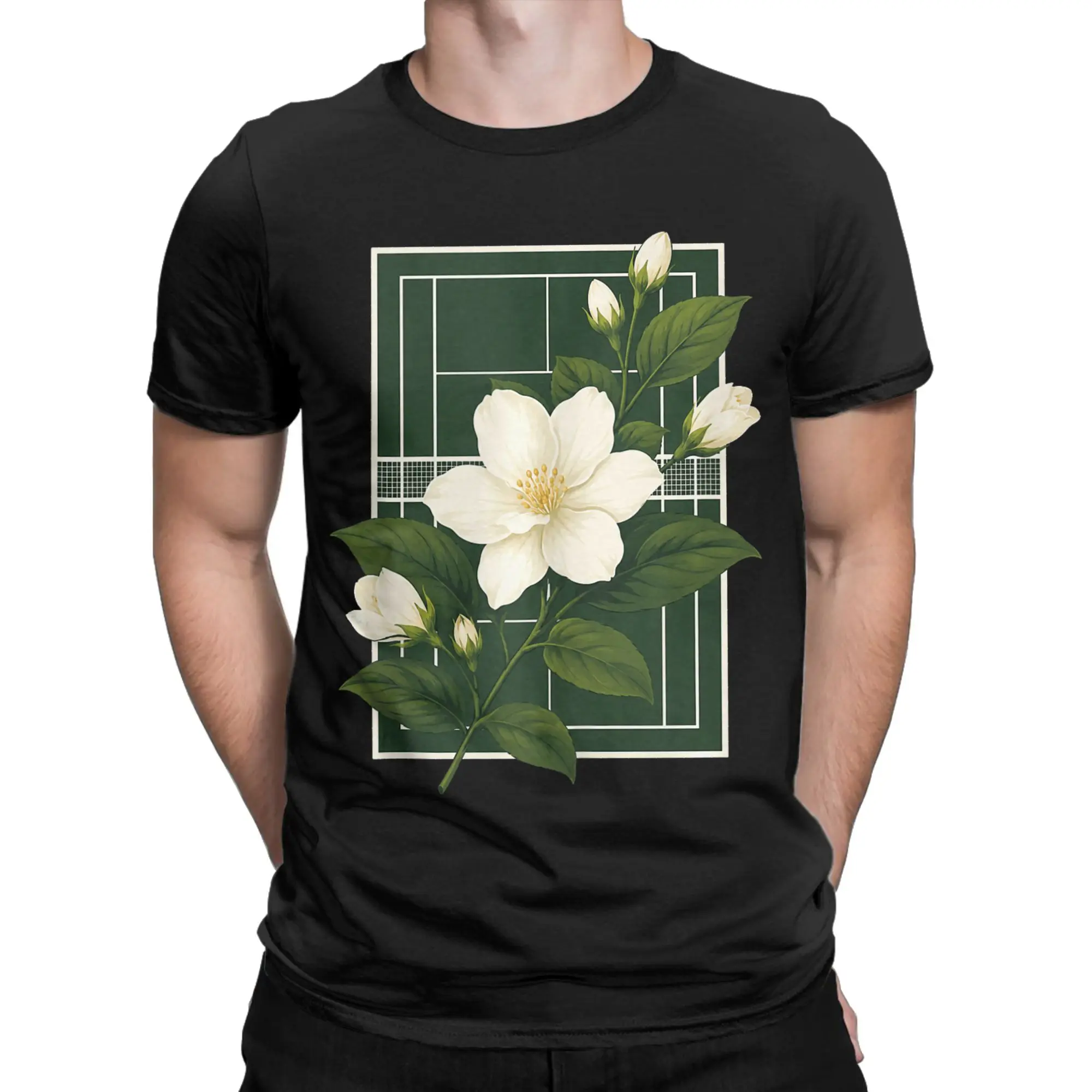 Alex Name Eala 2026 Alex Tennis Sampaguita Flower T Shirt Men's  100% Cotton Creative T-Shirts O Neck  Tee Shirt Short Sleeve