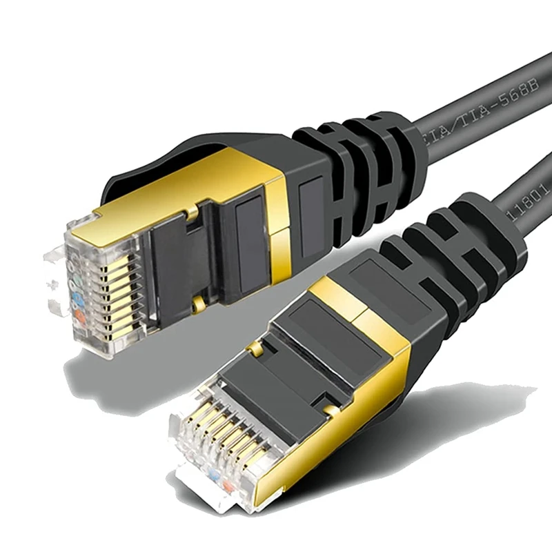 20 M CAT 7 Network Cable Gigabit Ethernet LAN Cable - 10 Gbit/S - Patch Cable Flexible Cat.7 Raw Cable S FTP Shielding