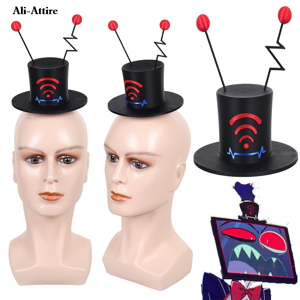 TV Hell Inn Cosplay VOX Fantasy Black Hat Costume Disguise Men Women Accessories Cap Halloween Fantasia Clothes Carnival Props