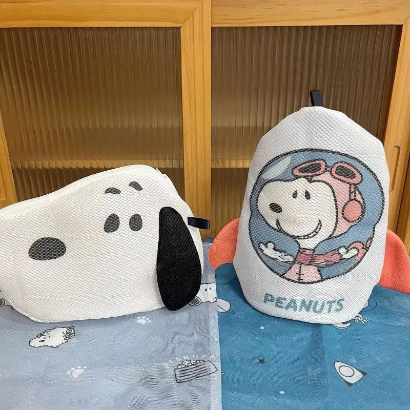 

Cartoon Cute Snoopys Laundry Bag Anti Deformation Clothes Protection Bag for Washing Machine Clothes Storage Bag Girls Gift Toys