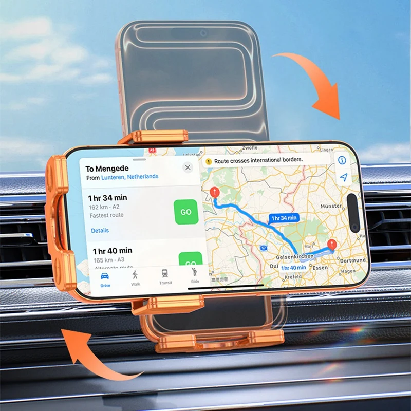Super Sale Wireless Charging Car Phone Inductive Clamping Holder for Phone Android Mobile Phone Bracket