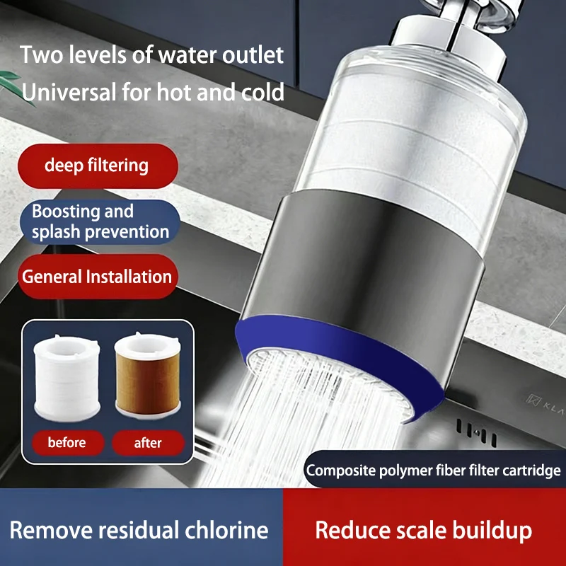 Faucet Filter Extender Adjustable Angle Household Anti-splash Spout Filter Universal Water Purifier Accessories