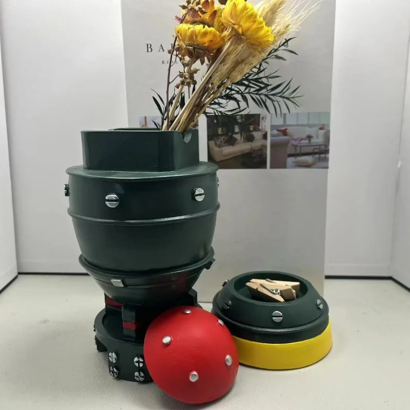 

Missile Storage Box Resin Ornaments Home Desktop Decoration Ornaments Creative Design Garden Ornaments