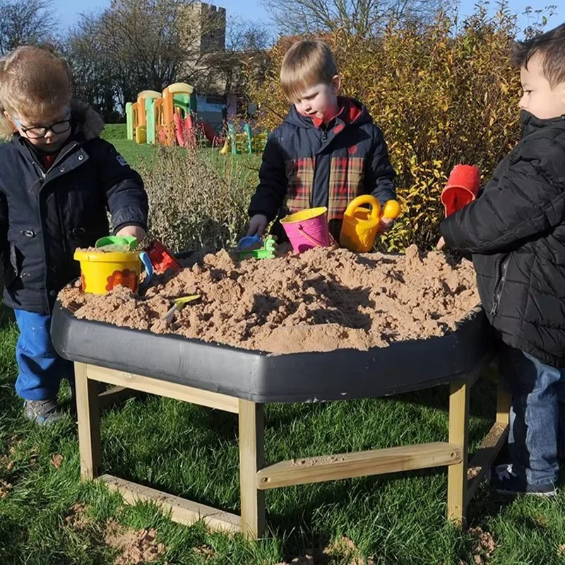 Rock tray bracket outdoor sensory game furniture kindergarten exploration station