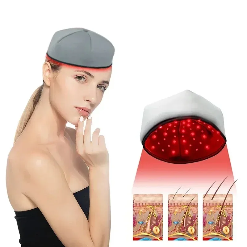 2025 New Red Light Therapy Cap Laser 660nm 830nm Red Near Infrared Hair Regrowth Hat Hair Loss Treatment Helmet Scalp Massager