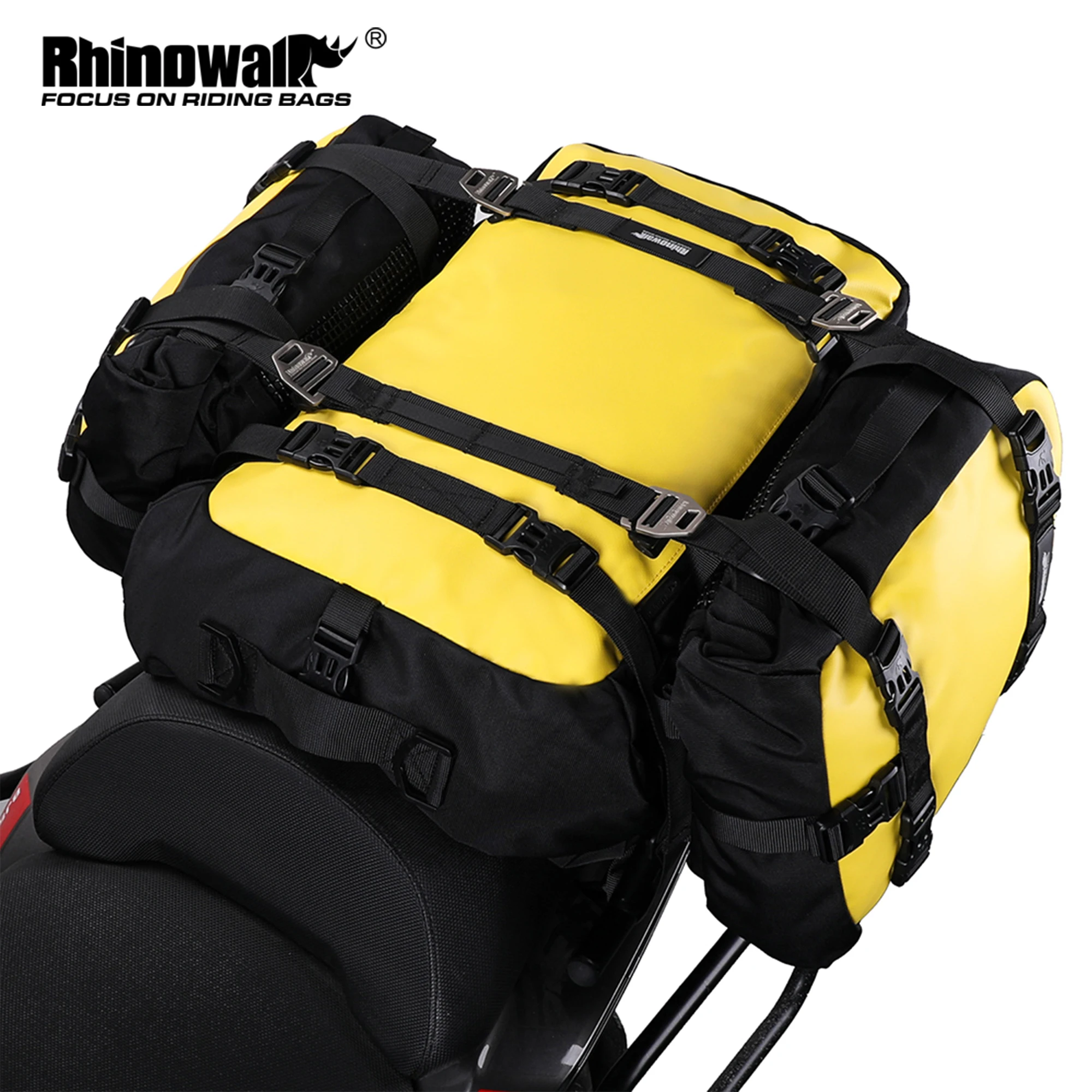 Rhinowalk Motorcycle Rear Seat Bag 100%Waterproof Inner Bag Motor Saddlebag 10L/20L/30L Single Sale Modification Rider Backpack