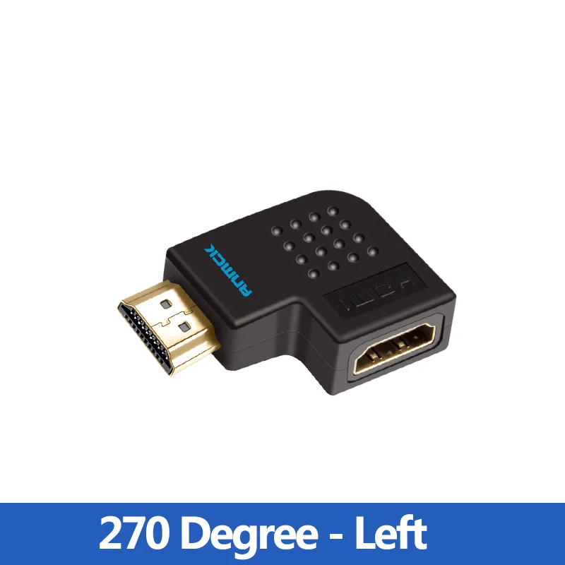 HDMI互換ケーブル付きオス/メスエクステンダー,ミニ/マイクロからhdへの延長,90コーナー