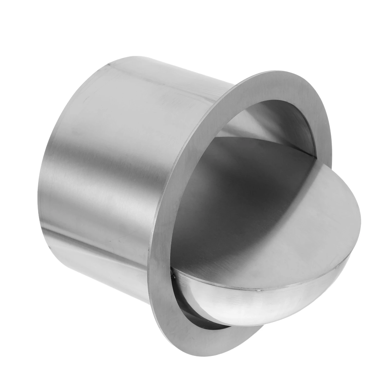 

Countertop Built-in Trash Chute Lid 140Mm Inner Diameter Stainless Steel Recessed Bin Cover with Silent Closure for Kitchen