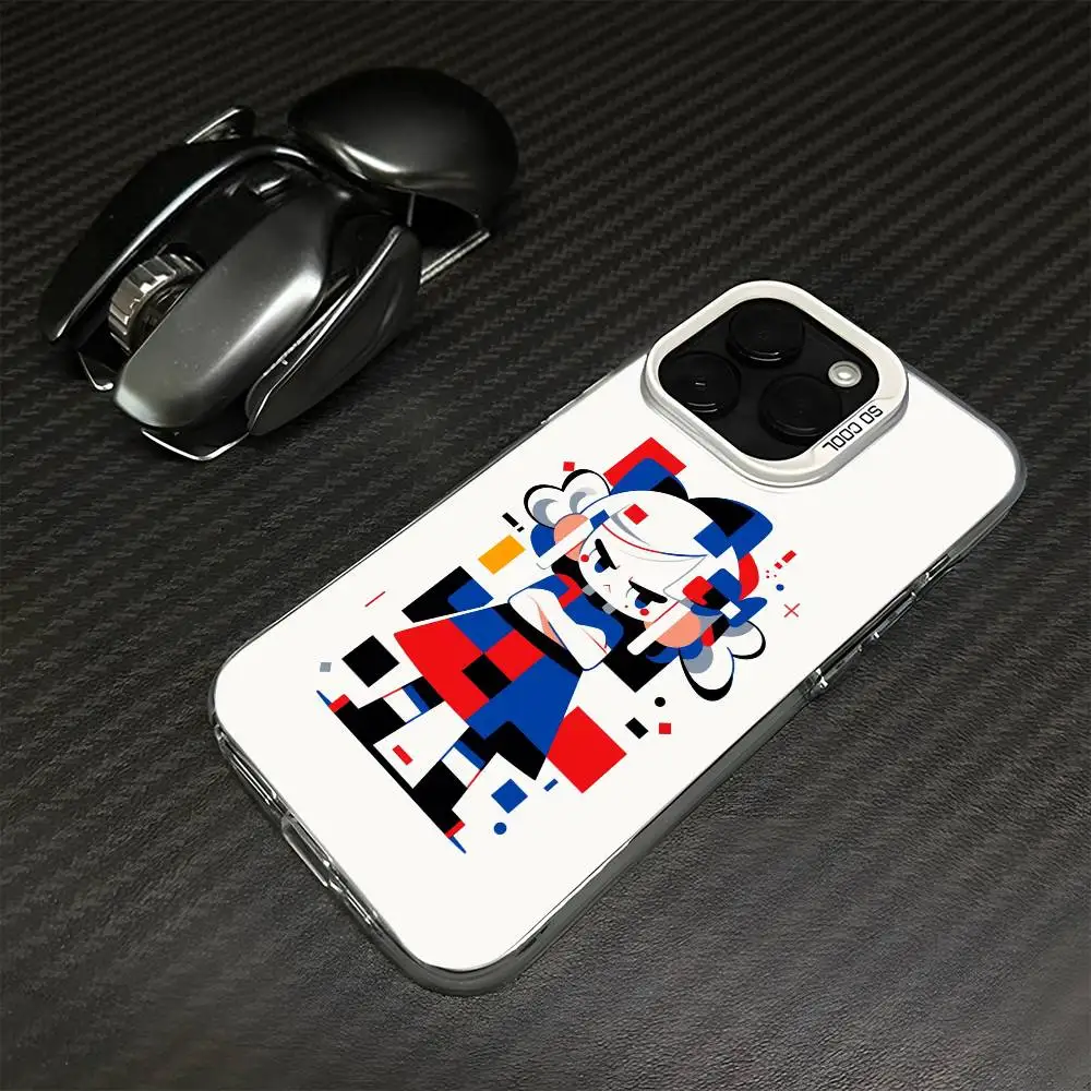 Mondrian Color Square Art Phone Case For iPhone 16,15,14,13,12,11,Mini,Pro,MAX White Matte Shockproof Cover