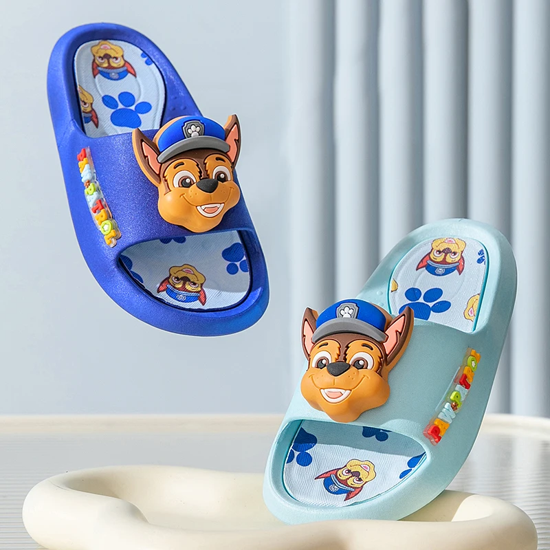 PAW Patrol children\'s slippers indoor bath non-slip soft bottom cartoon flip-flops