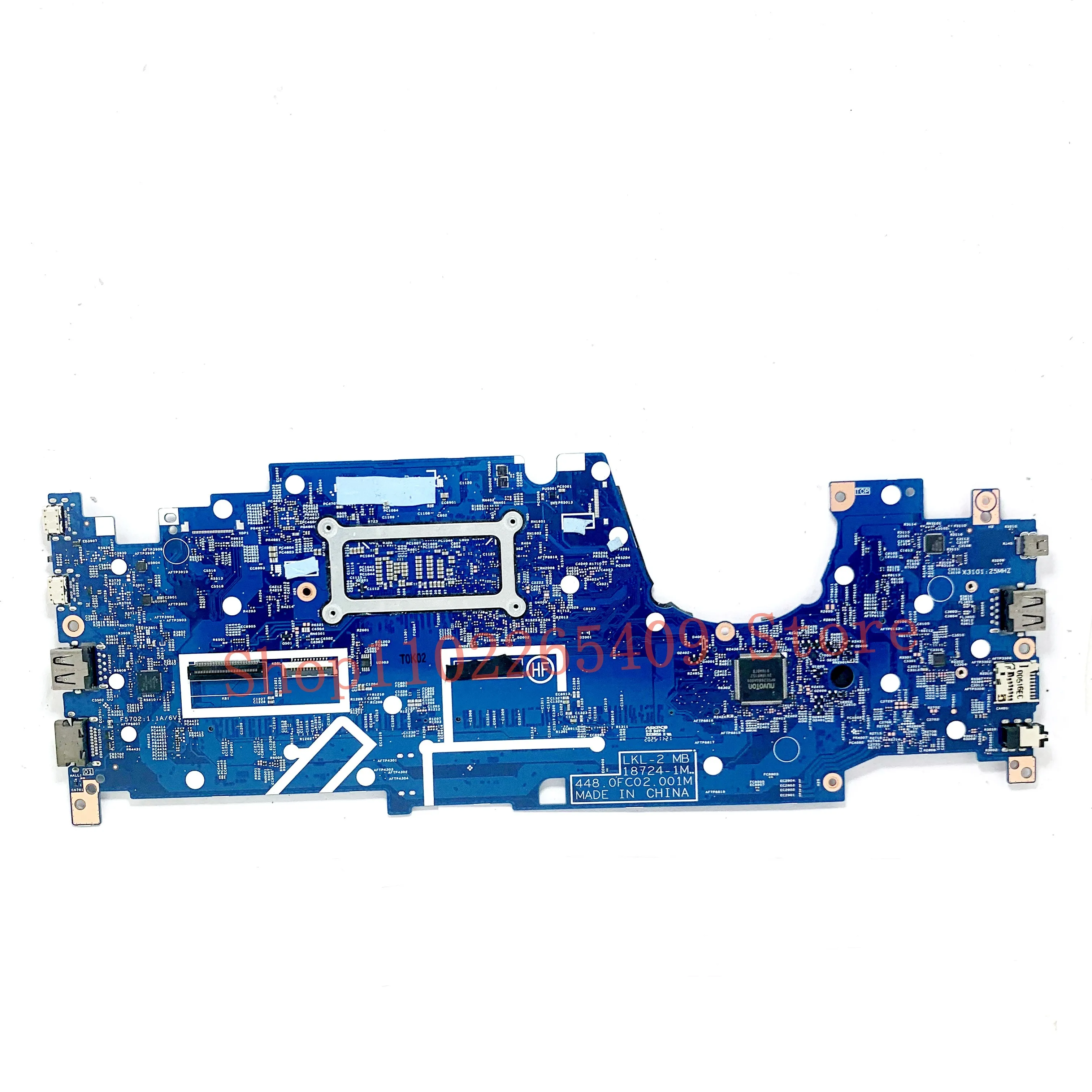 448.0FC02.001M Mainboard For Lenovo ThinkPad L390 Yoga Laptop Motherboard 18724-1M With SRFFZ I3-8145U CPU 100%Full Working Well