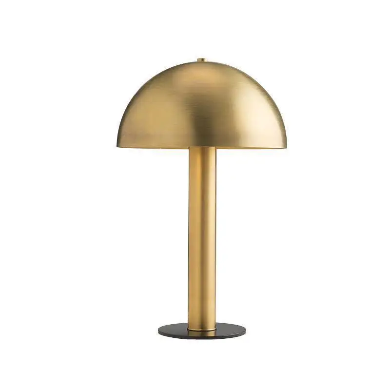 

Postmodern minimalist living room bedroom bedside designer Nordic metal creative blue golden mushroom art