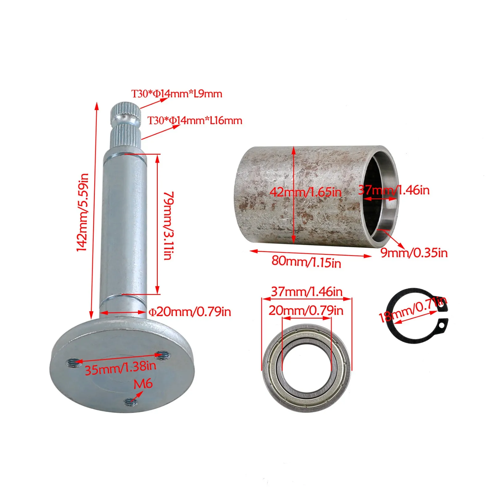 Steering Wheel Part Holder Adapter Bearings For Go Kart 4 Wheelers ATV