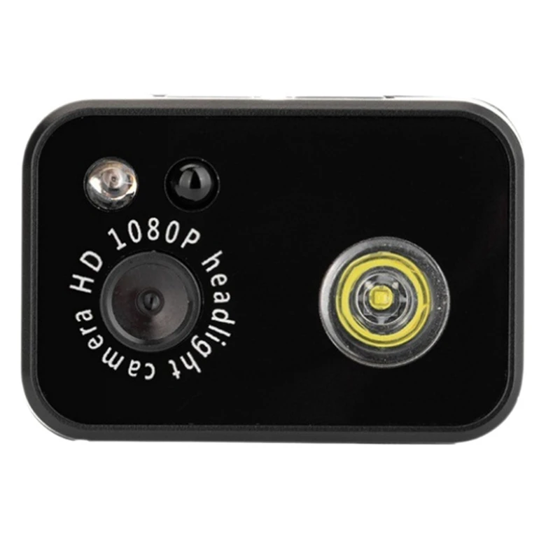 

ABFT-LED Sports Mini Camera 1080P Head-Mounted Lighting Motion Detection Camcorders Loop Recording Video Enforcement Recorder
