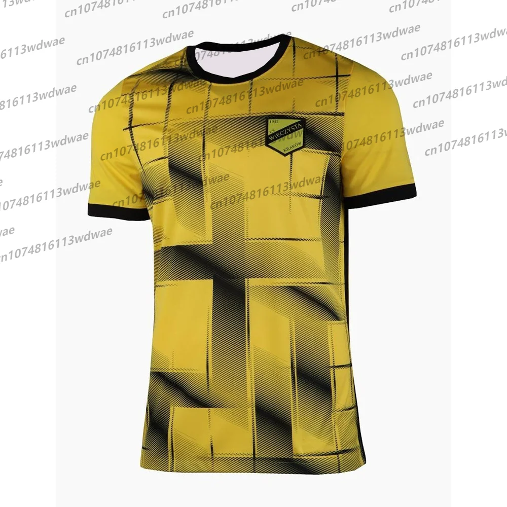 

25-26 New Polish Football Men Jersey Poland Quick Drying Football Wieczysta Kraków Jersey Kit Men Polska Football KID Jersey Kit