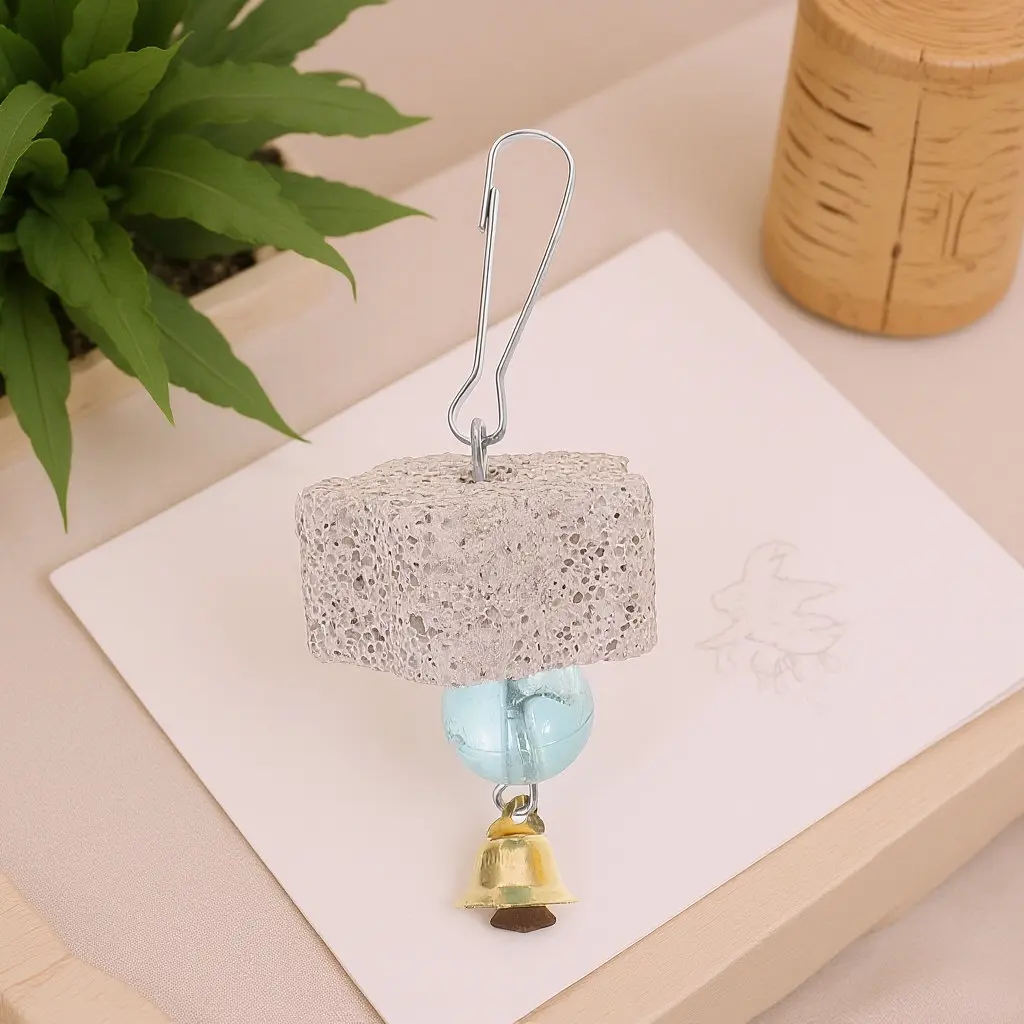 8Pcs Dragon Chinchilla Flower Grinding Stone Pet Dental Chew for Rabbits Hamsters Guinea Pigs Small Animals Volcanic Rock Teeth