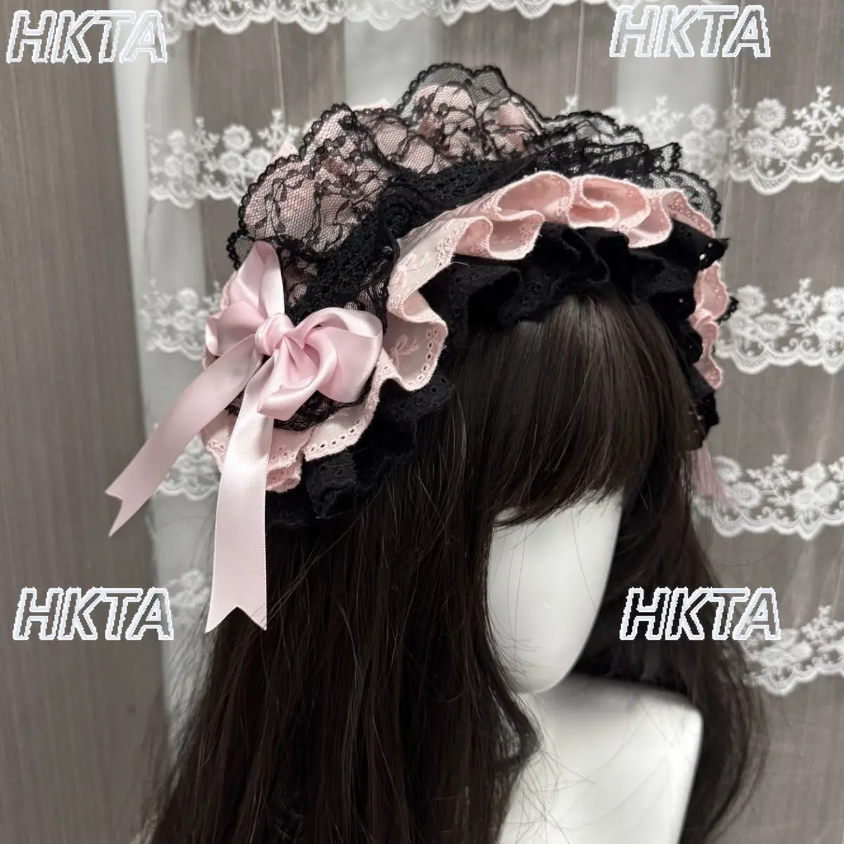 Original Lolita French Elegant Headband Lolita Sweet Soft Girl Hairpin Clips Lace Headwear Lolita Cos Y2K Girls Hair Accessories