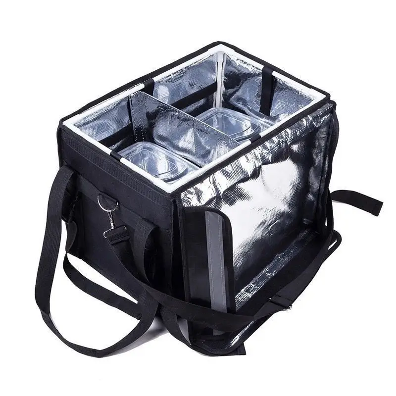 Food Delivery Box Insulated Cooler Bags 48L Waterproof Takeout Lunch Fresh Refrigerator Waterproof Fast Food Delivery Bag