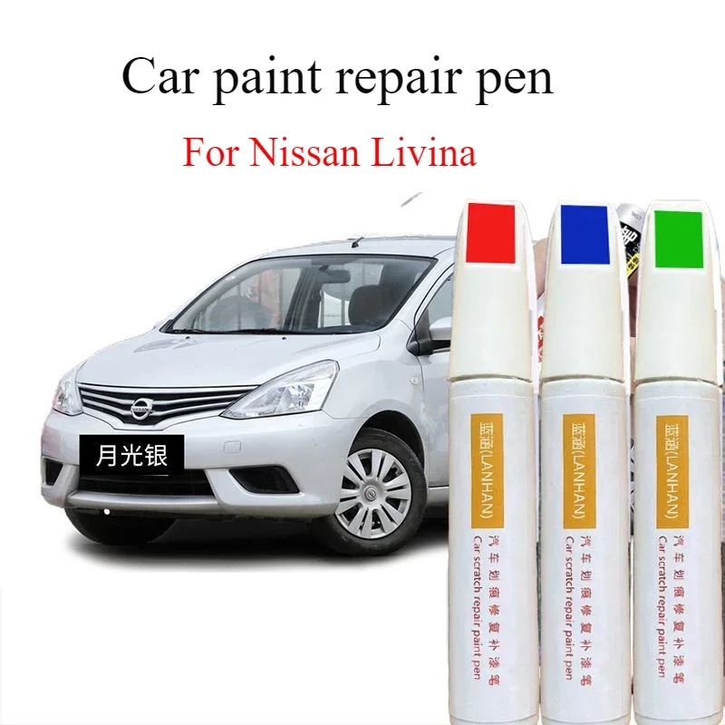 For Nissan Livina Refinish Pen Moonlight Silver Philippe Grey  Artifact Ivory White Dot Pen