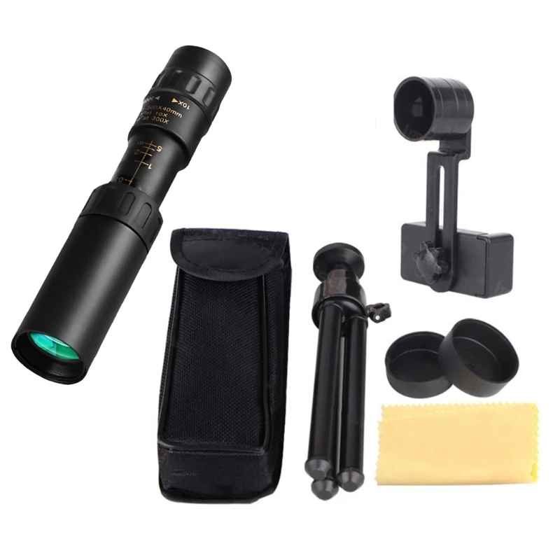 300x40 Monocular Monocular with Phone Adapter for Watching