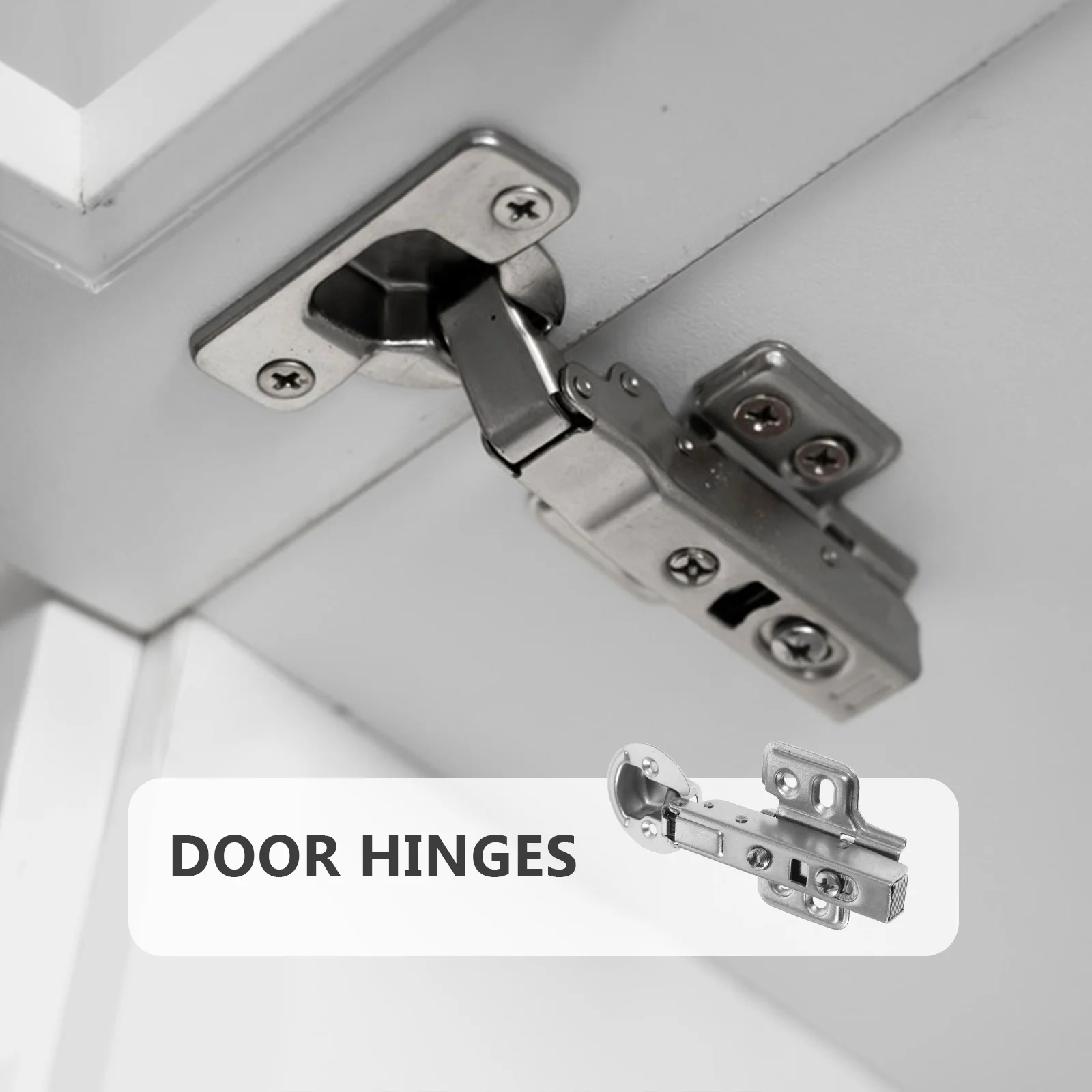 

2Pcs Hydraulic Damping Stainless Steel Hinges Silent Close Cabinet Door Heavy Duty Buffer Hinge Cabinet Door Hinges